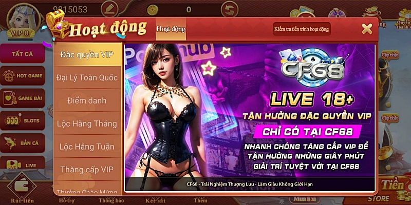 chương trình khuyến mãi CF68 hiện nay